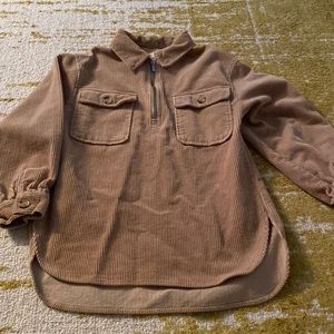Zara Girls Corduroy Top